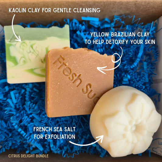 3 bar bundles - Citrus Delight Fresh Suds Soapery