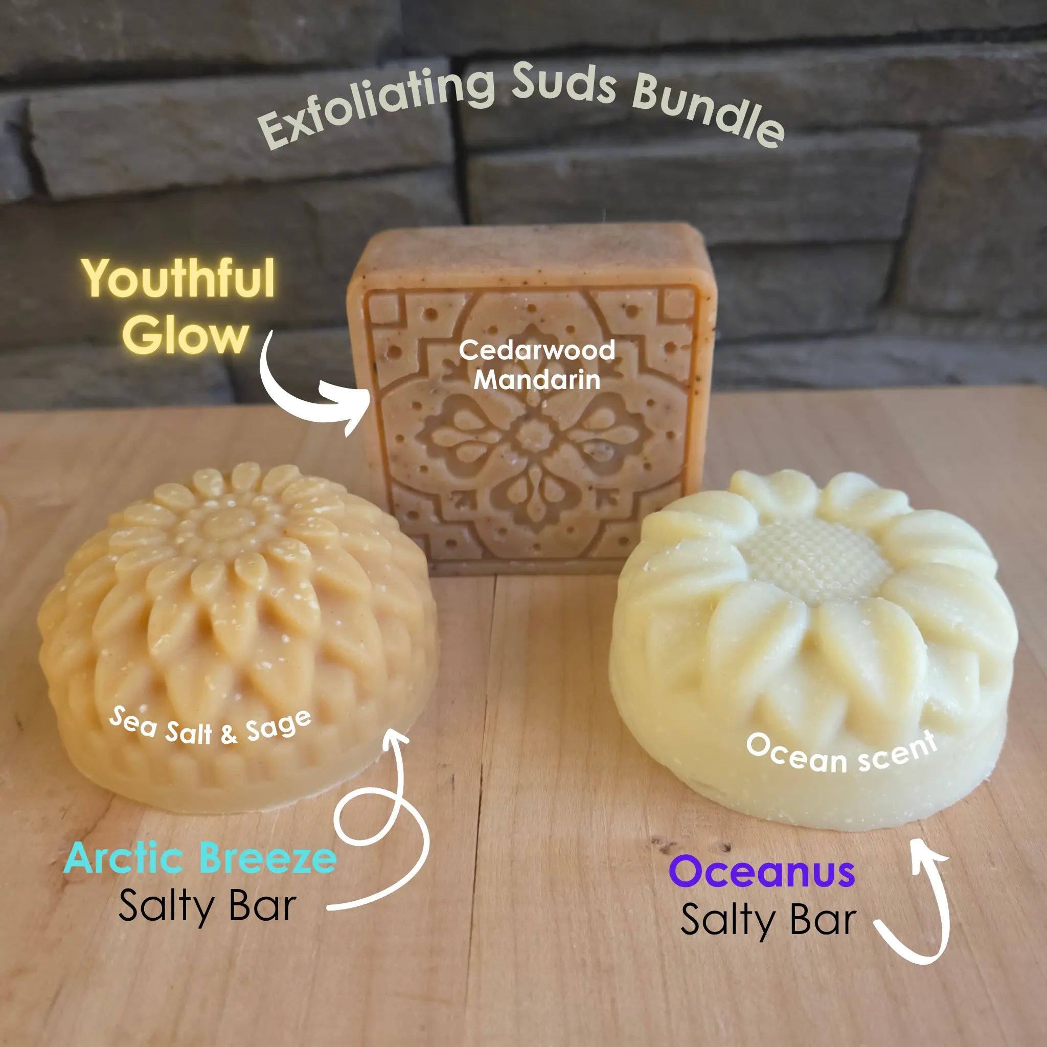 3 bar bundles - Exfoliating Suds Fresh Suds Soapery