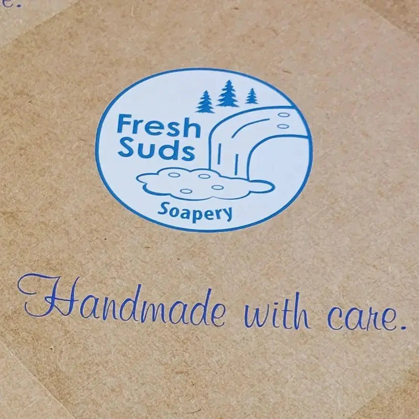 Gift box - Craft wrapping paper.  Fresh Suds pattern Fresh Suds Soapery