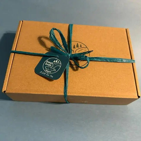 Giftbox - Unwrapped, hemp cord & gift tag Fresh Suds Soapery  Eco-friendly packaging