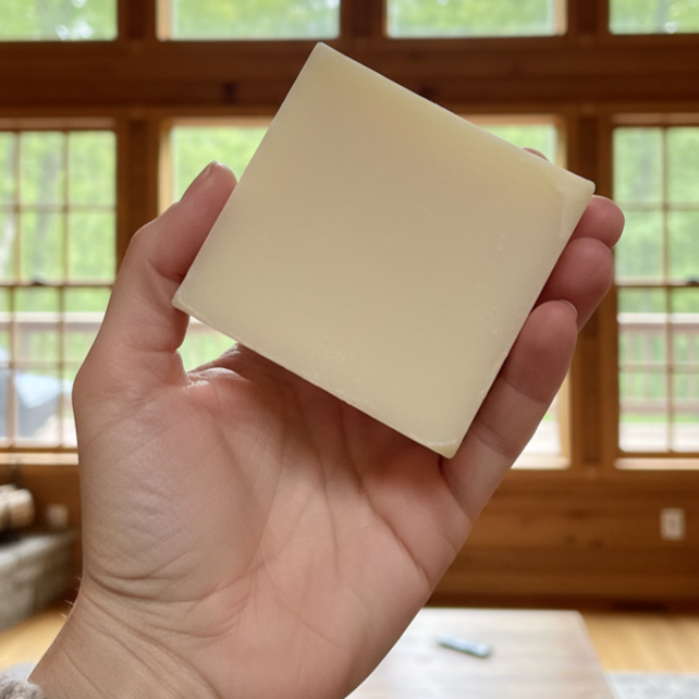 natural-handmade-Square-soap-in-hand