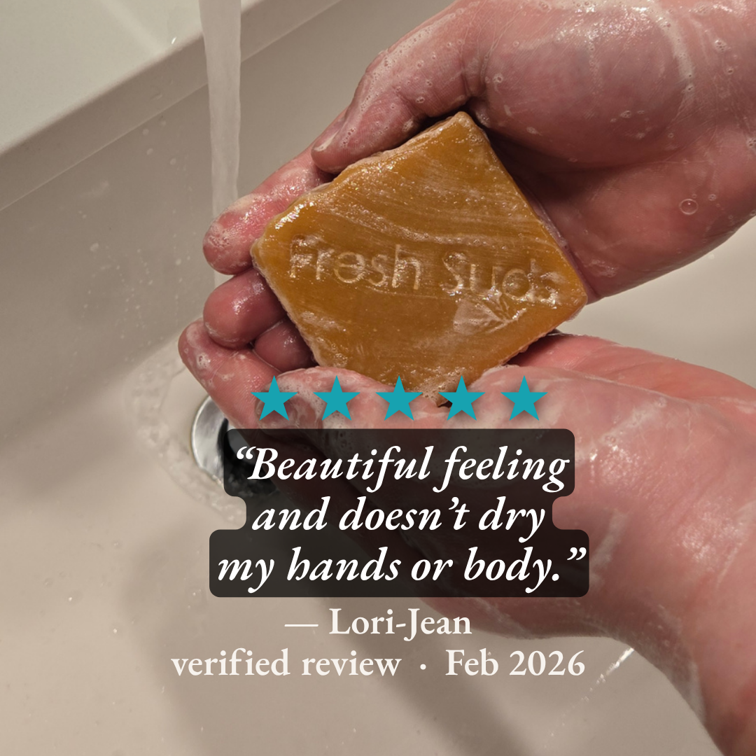 5-star verified review from Lori-Jean: Beautiful feeling and doesn't dry my hands or body