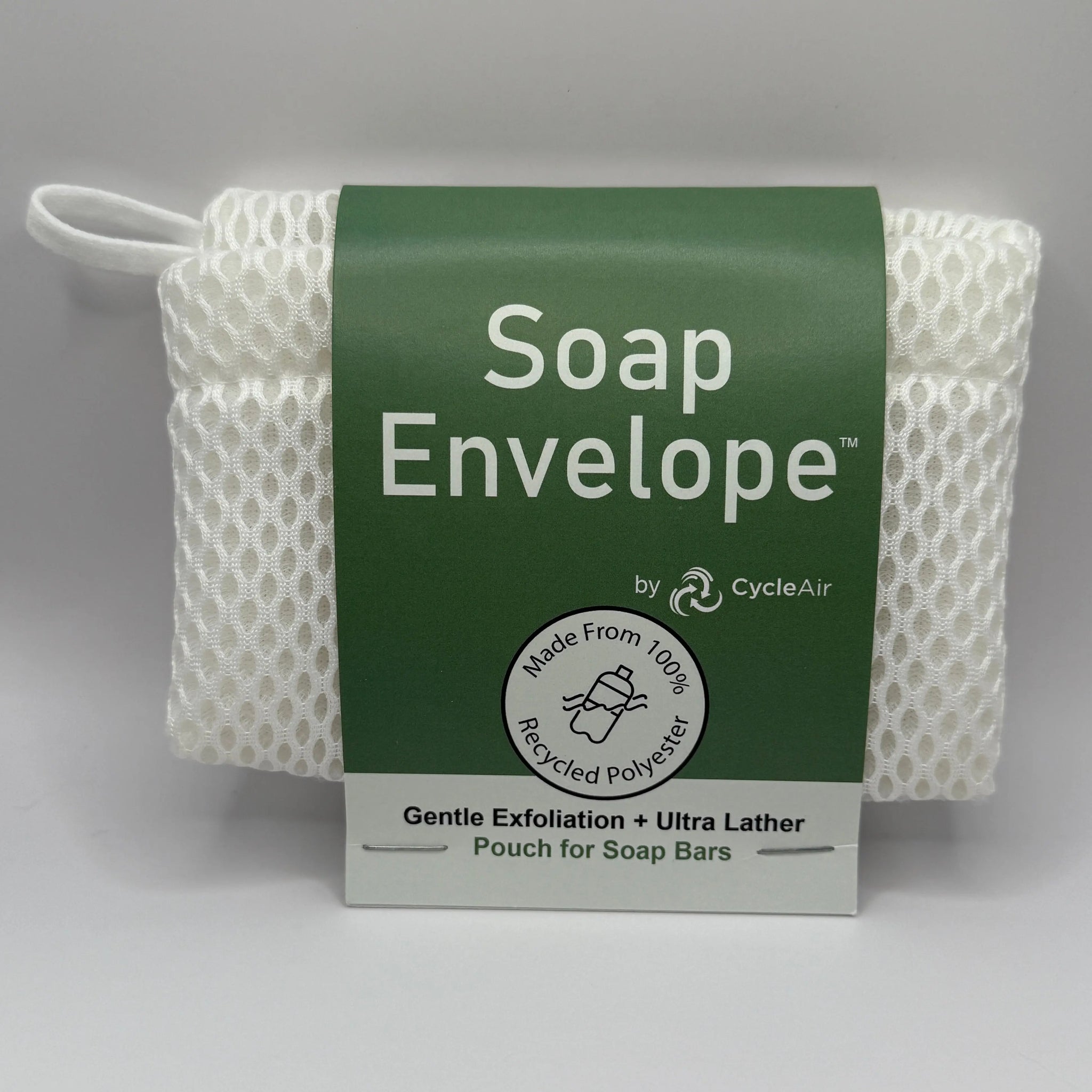Soap Envelope Fresh Suds Soapery White - exfoliating soap accessory