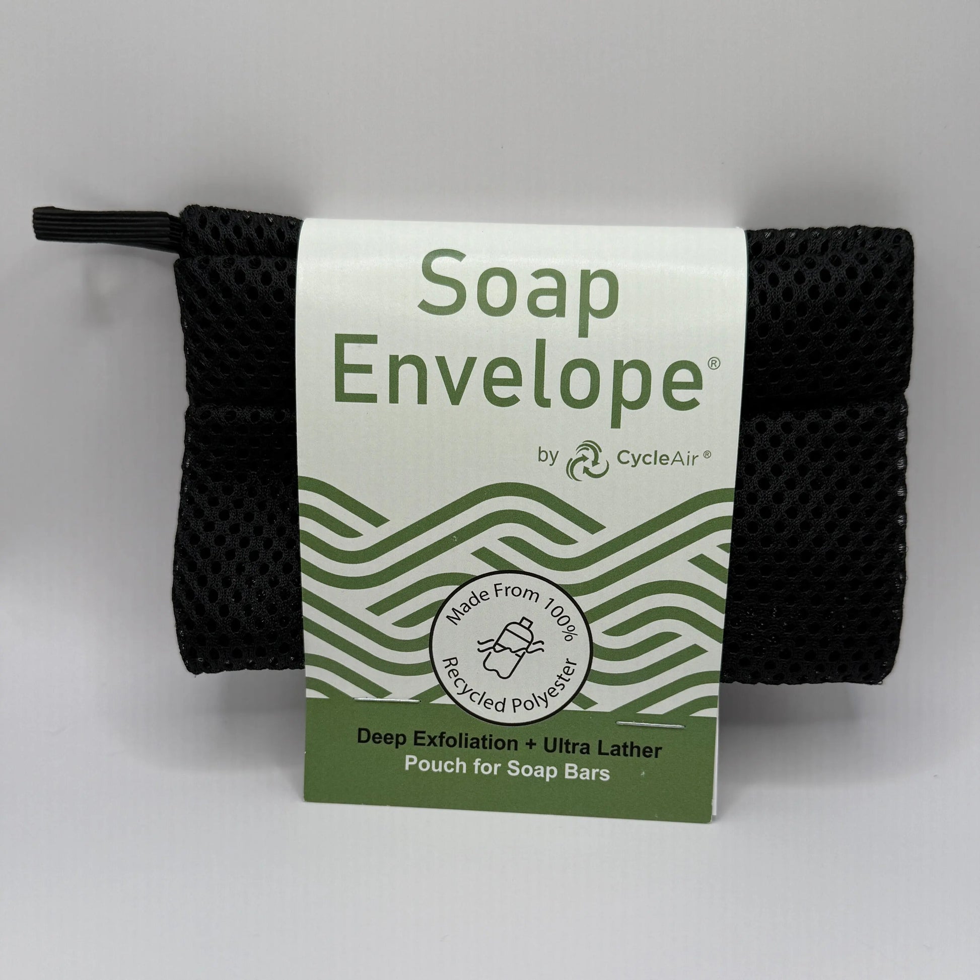 Soap Envelope Fresh Suds Soapery - Black - deep exfoliation soap accessory