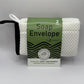 Soap Envelope Fresh Suds Soapery - exfoliating soap accessory -white/black combo