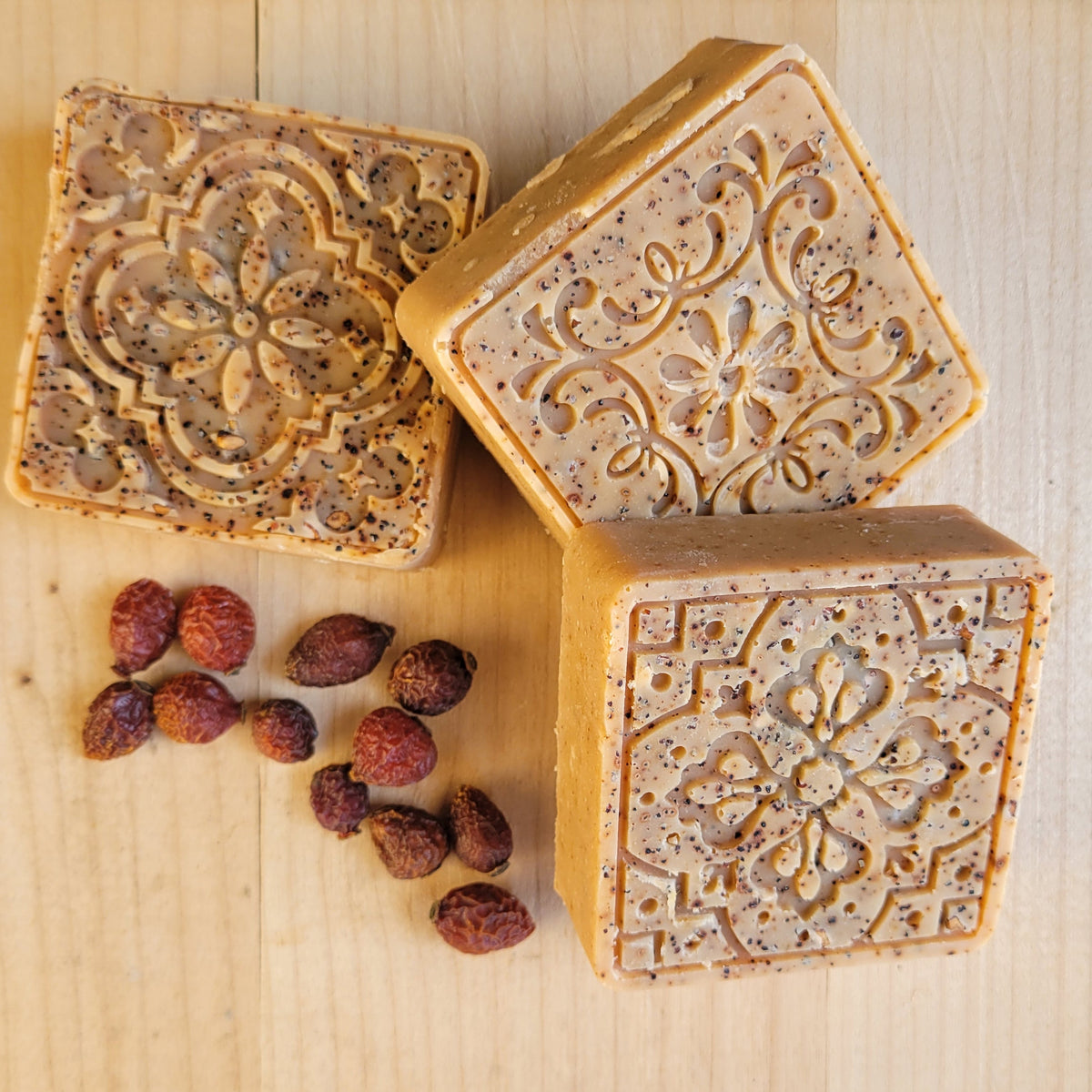 Youthful Glow Rosehip smaller-size soap bar, real product photo