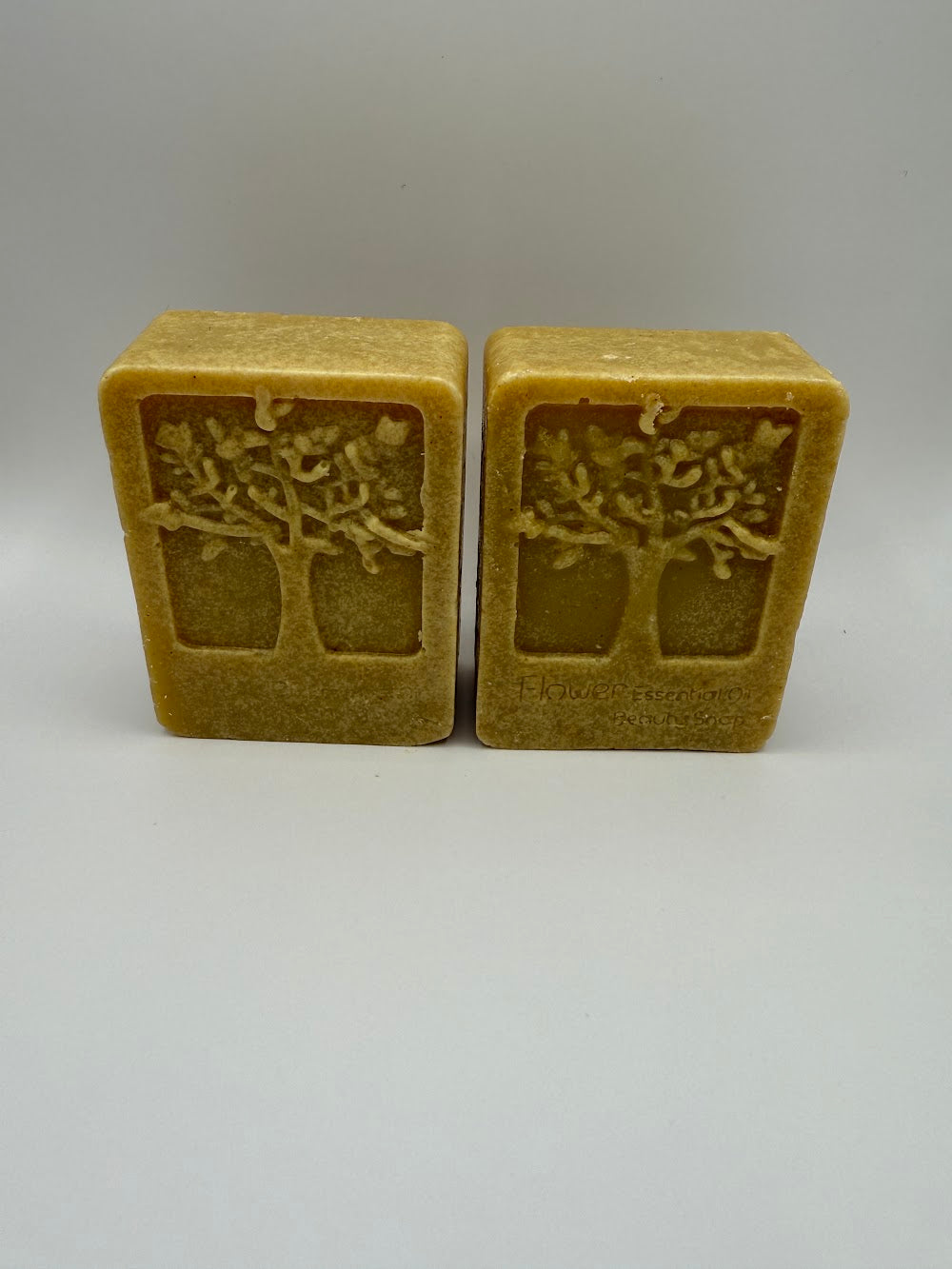 Restore Dandelion smaller bar — golden tree-of-life molded soap, handmade